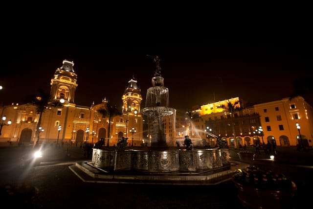 Travel to Peru - Plaza de Armas Lima